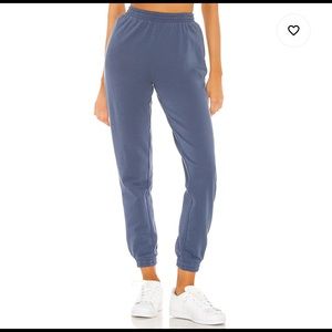 superdown Dallas Joggers in blue. Size XS